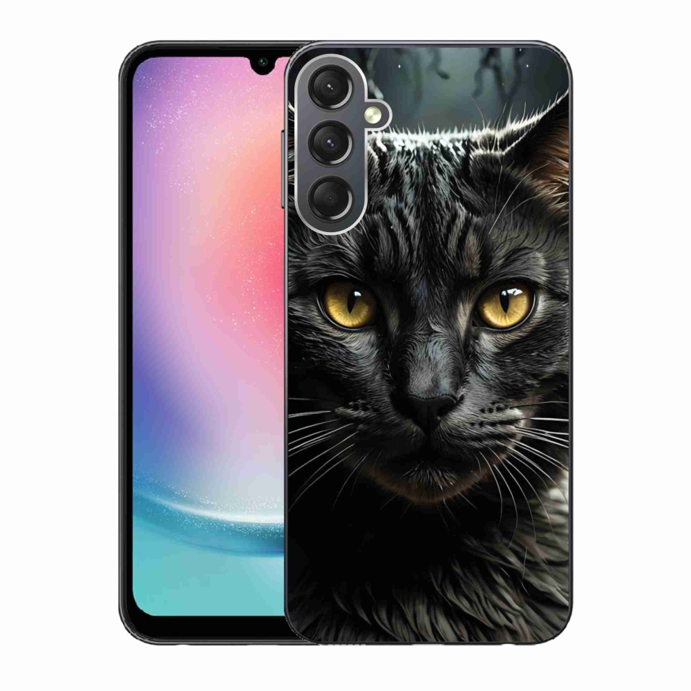 Gelový kryt mmCase na Samsung Galaxy A24 - kočičí pohled 3