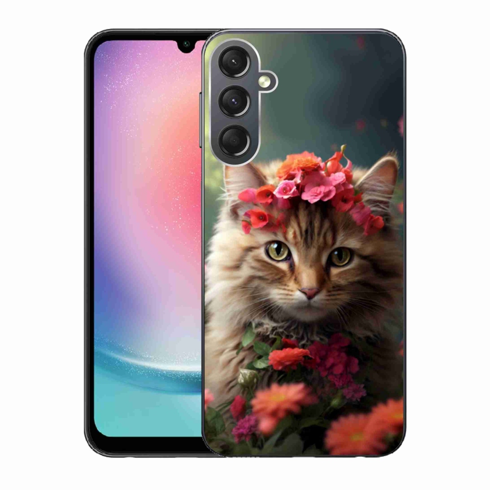 Gelový kryt mmCase na Samsung Galaxy A24 - kočíčí princezna