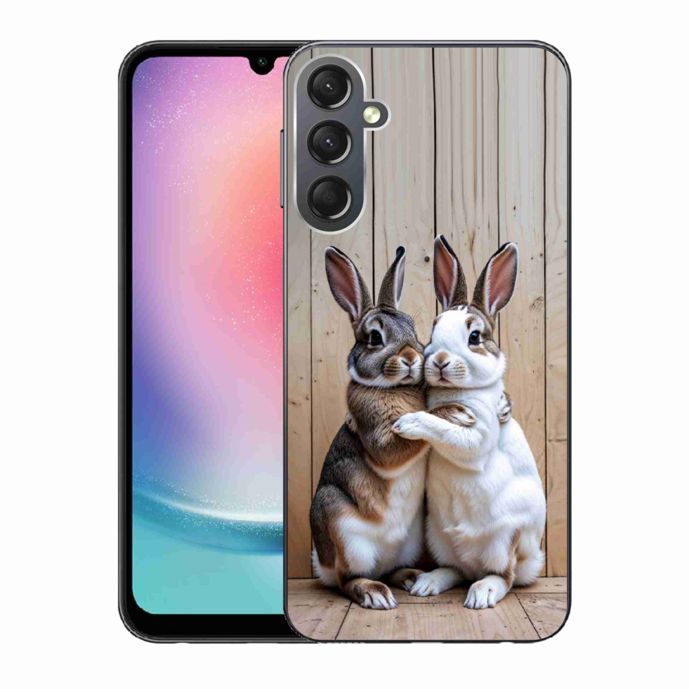 Gelový kryt mmCase na Samsung Galaxy A24 - králičí pár