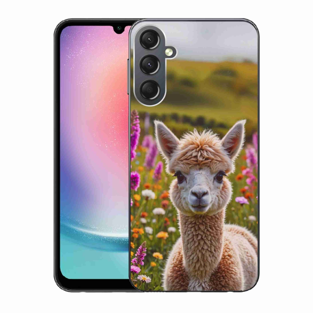 Gelový kryt mmCase na Samsung Galaxy A24 - lama na louce
