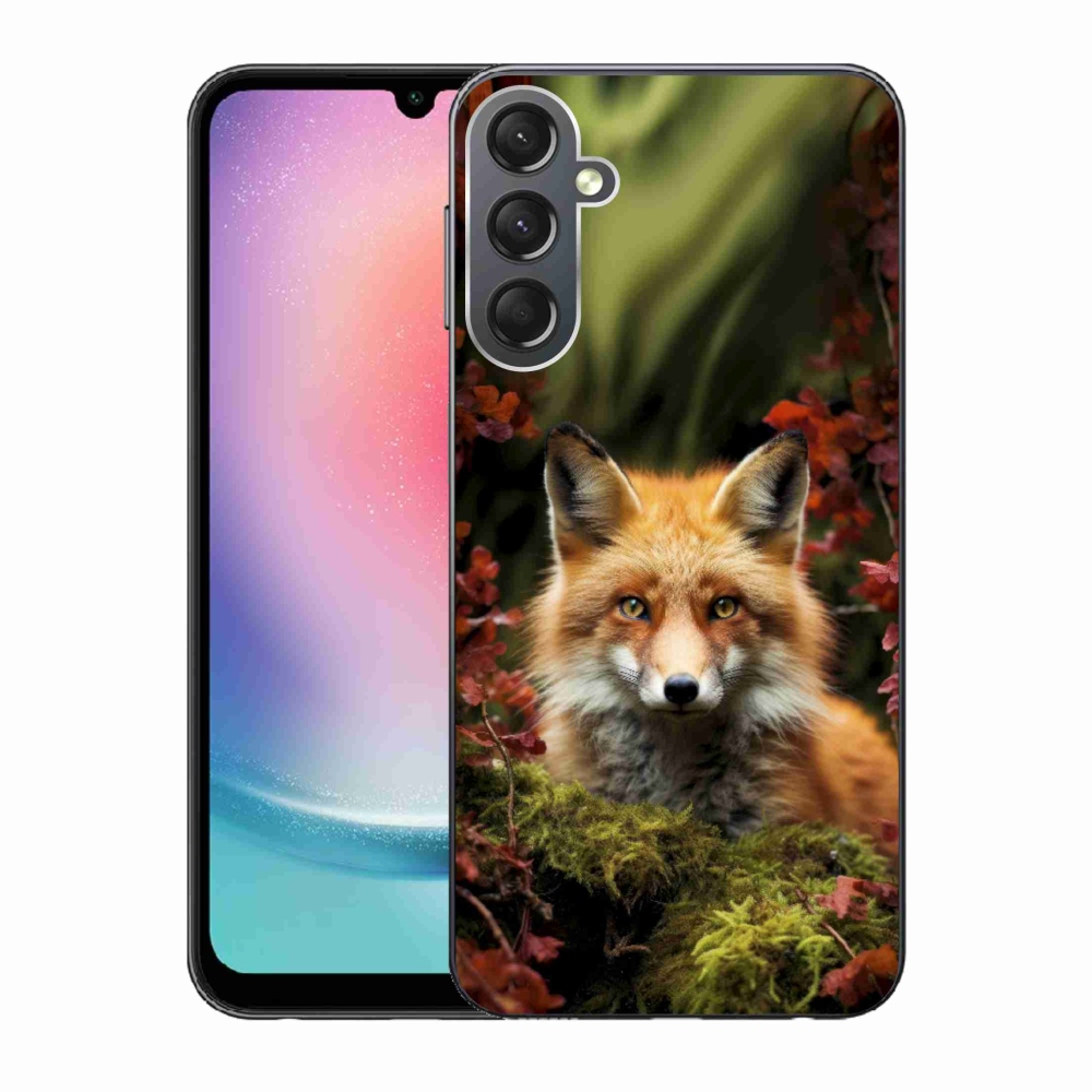 Gelový kryt mmCase na Samsung Galaxy A24 - liška v lese
