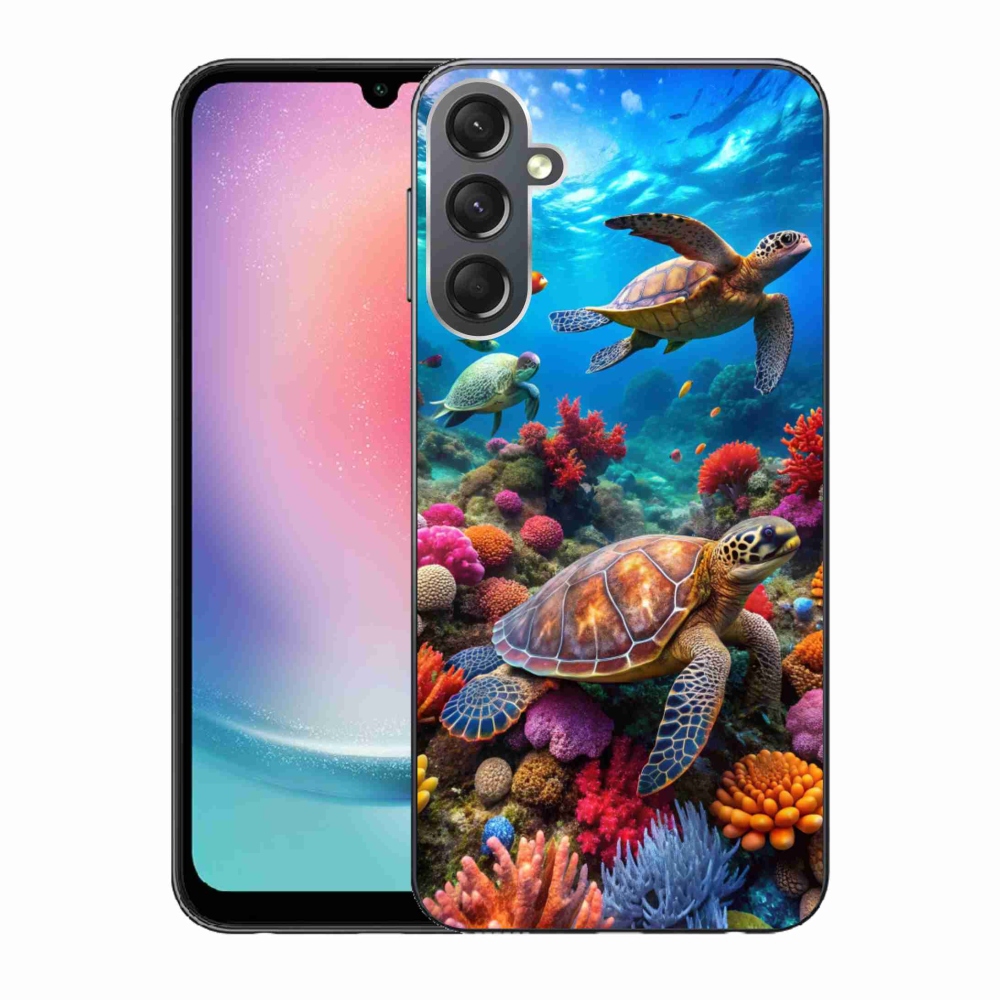 Gelový kryt mmCase na Samsung Galaxy A24 - mořský svět 2