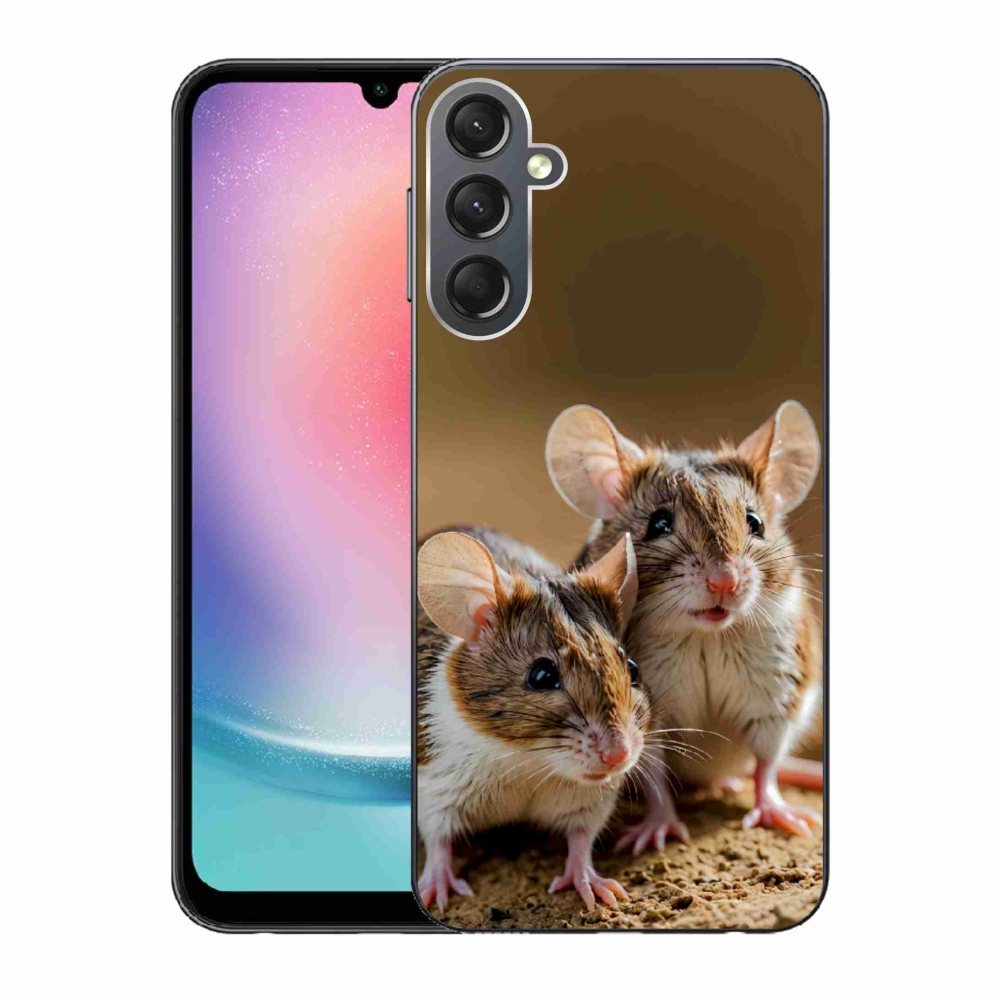 Gelový kryt mmCase na Samsung Galaxy A24 - myší duo