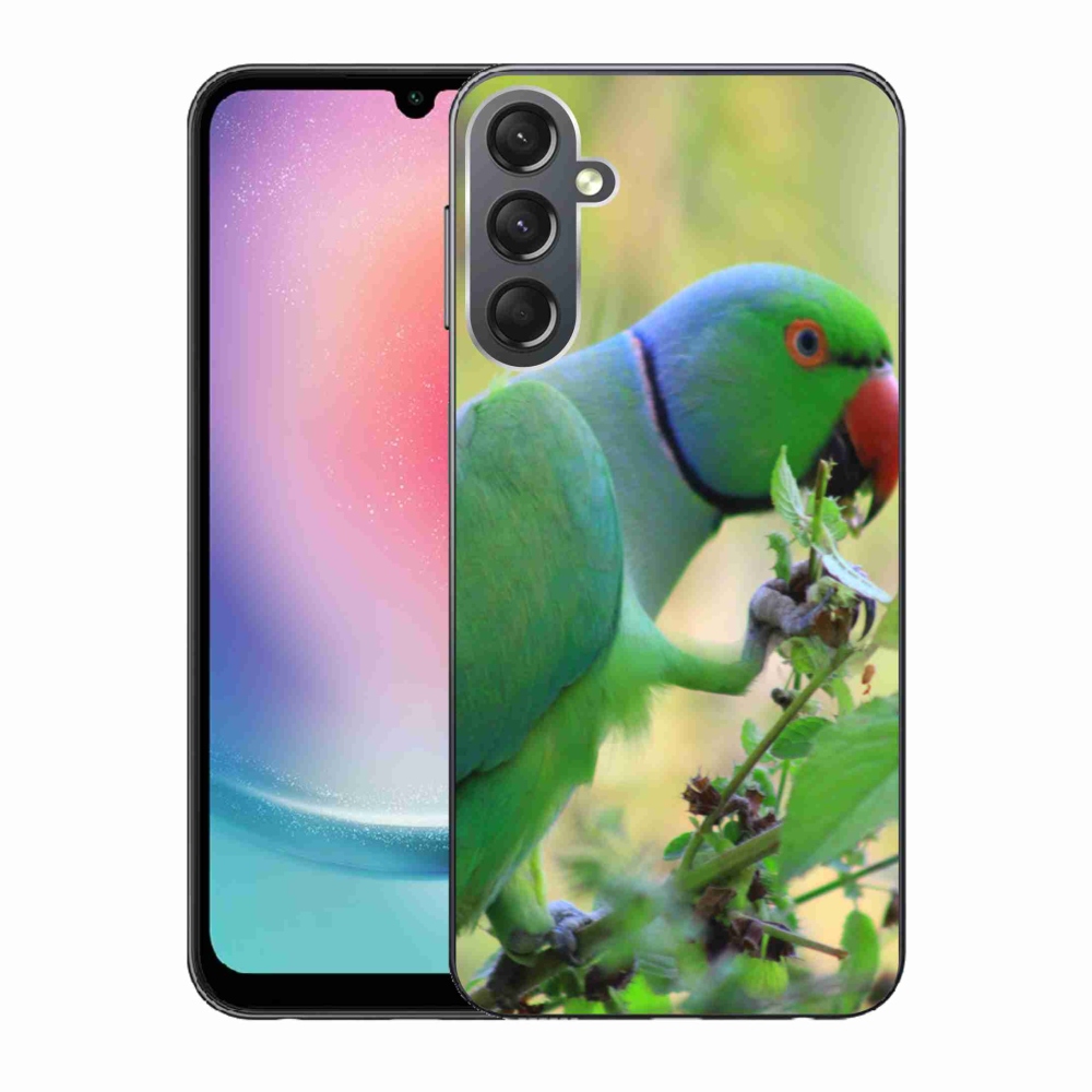 Gelový kryt mmCase na Samsung Galaxy A24 - papoušek alexandr
