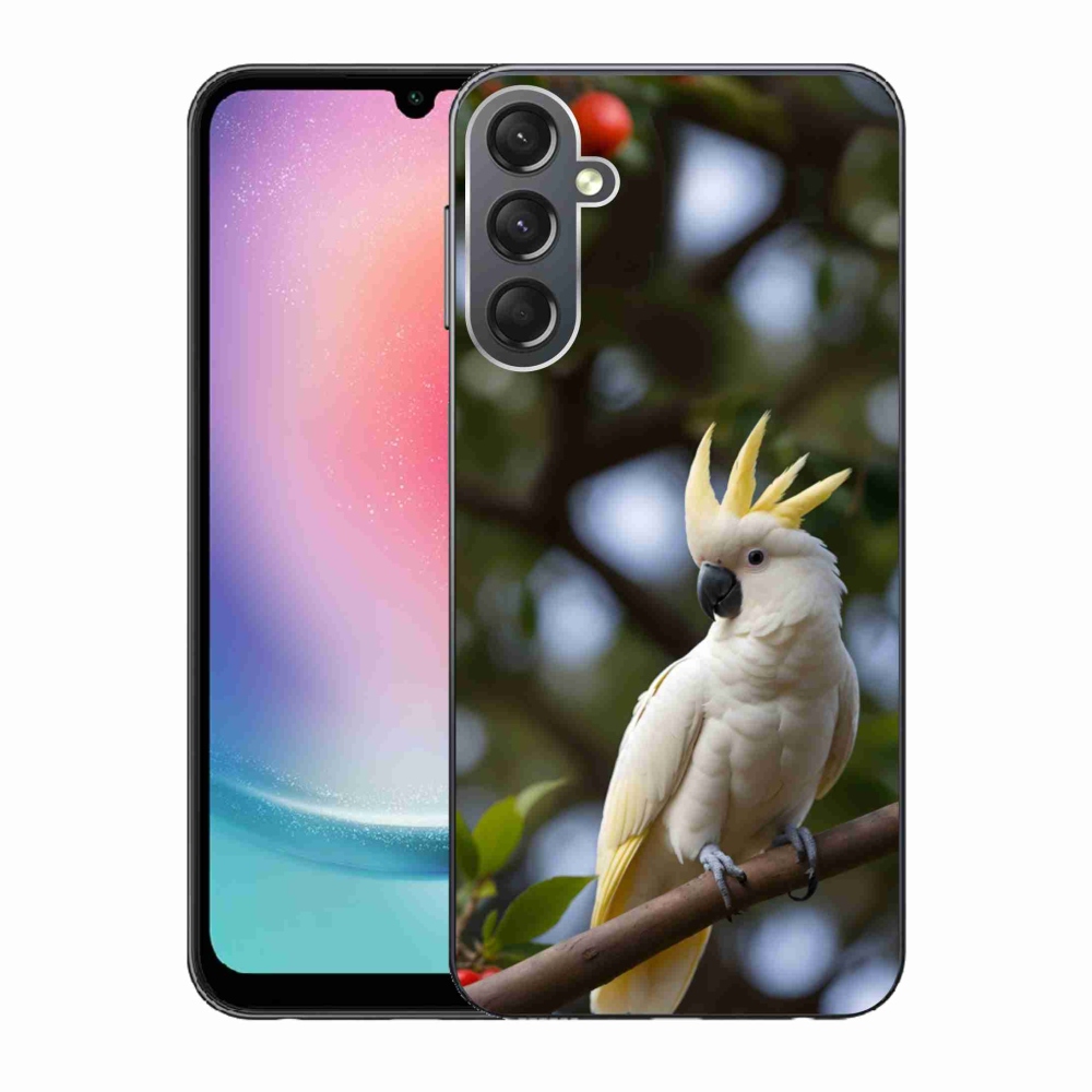 Gelový kryt mmCase na Samsung Galaxy A24 - papoušek kakadu 3