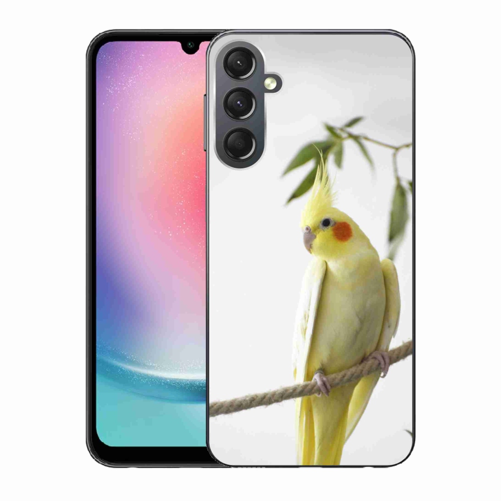 Gelový kryt mmCase na Samsung Galaxy A24 - papoušek korela chocholatá