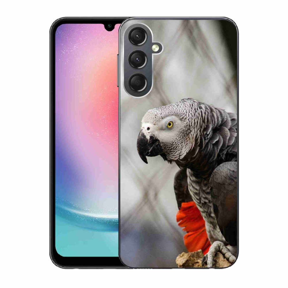Gelový kryt mmCase na Samsung Galaxy A24 - papoušek žako 3