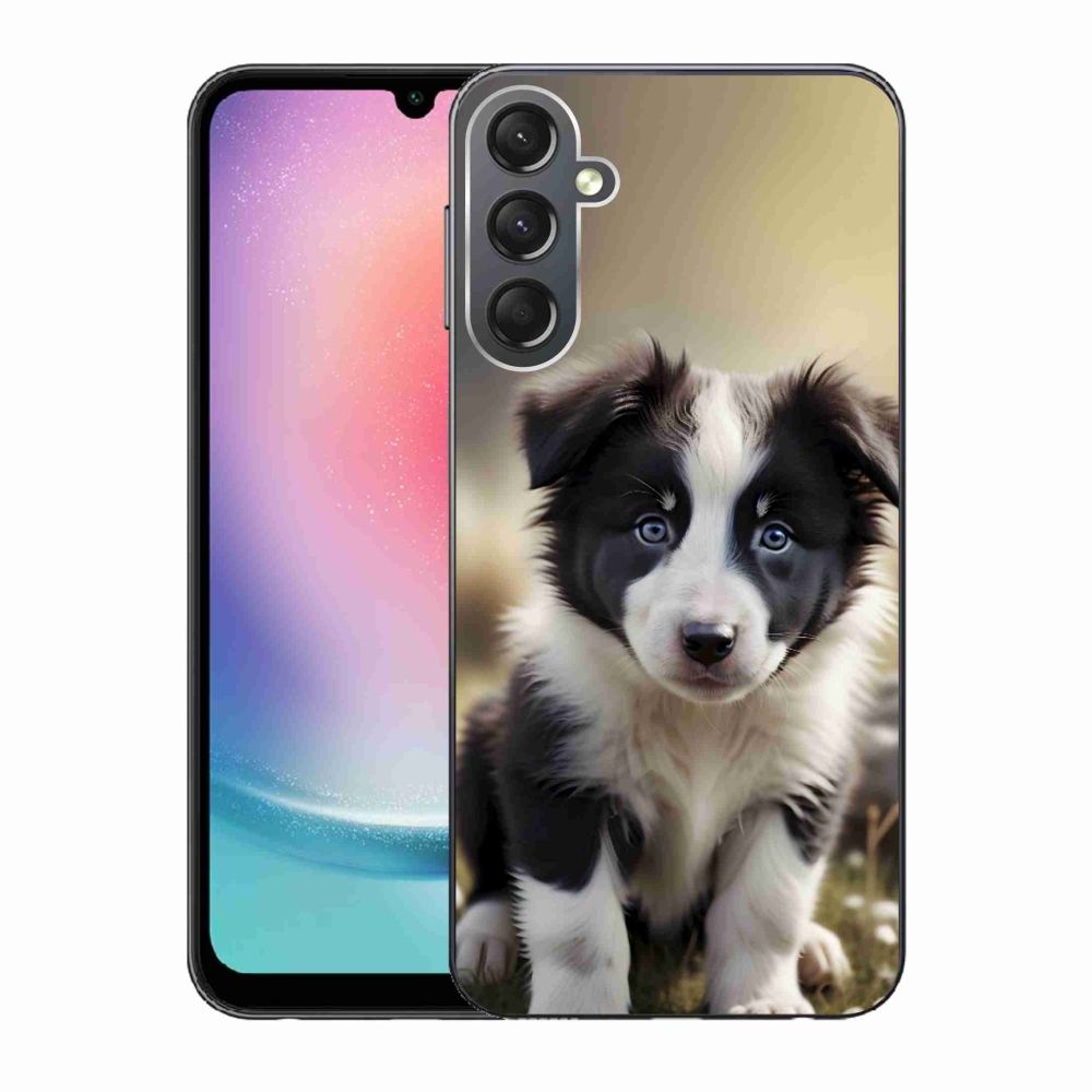 Gelový kryt mmCase na Samsung Galaxy A24 - roztomilá border kolie