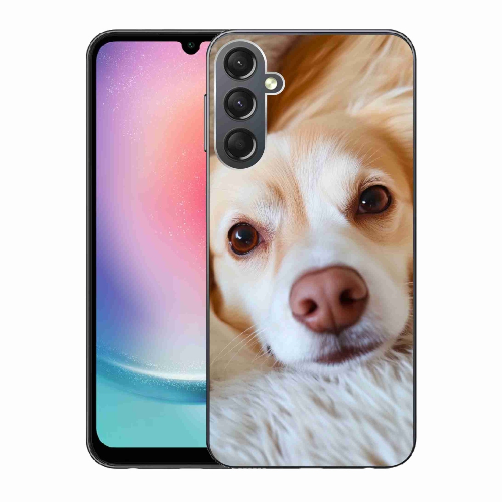 Gelový kryt mmCase na Samsung Galaxy A24 - Roztomilá čivava