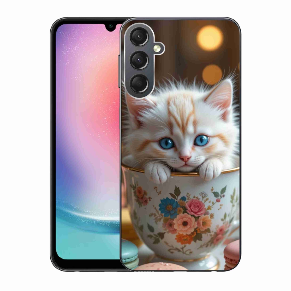 Gelový kryt mmCase na Samsung Galaxy A24 - roztomilé kotě 6