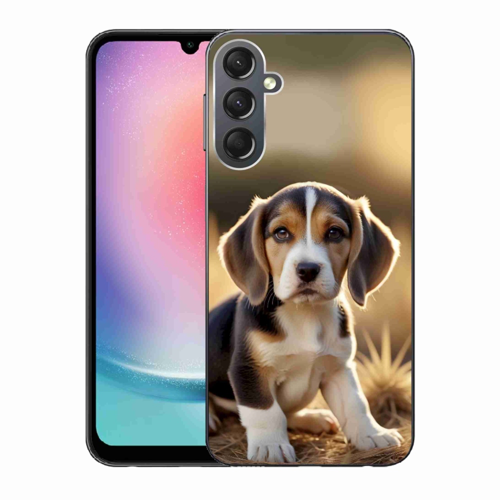 Gelový kryt mmCase na Samsung Galaxy A24 - roztomilý bígl