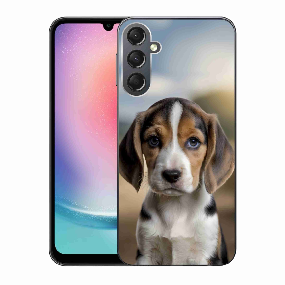 Gelový kryt mmCase na Samsung Galaxy A24 - roztomilý bígl