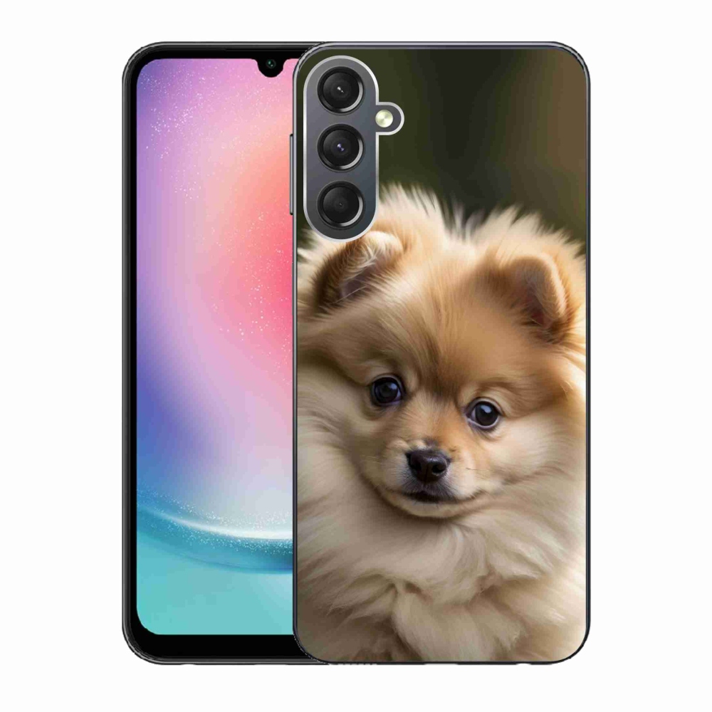 Gelový kryt mmCase na Samsung Galaxy A24 - roztomilý pomeranian 2