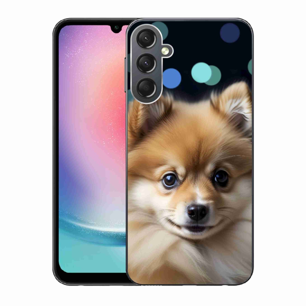 Gelový kryt mmCase na Samsung Galaxy A24 - roztomilý pomeranian