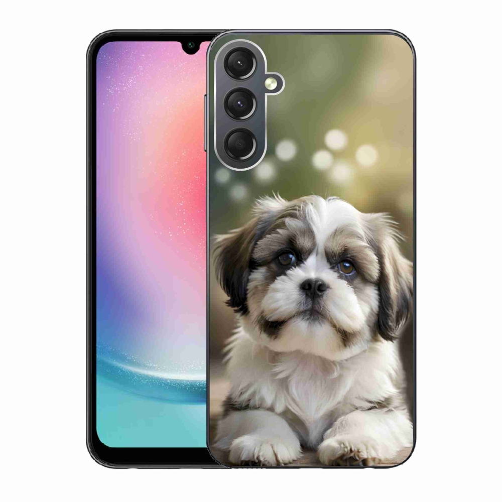 Gelový kryt mmCase na Samsung Galaxy A24 - roztomilý shih-tzu