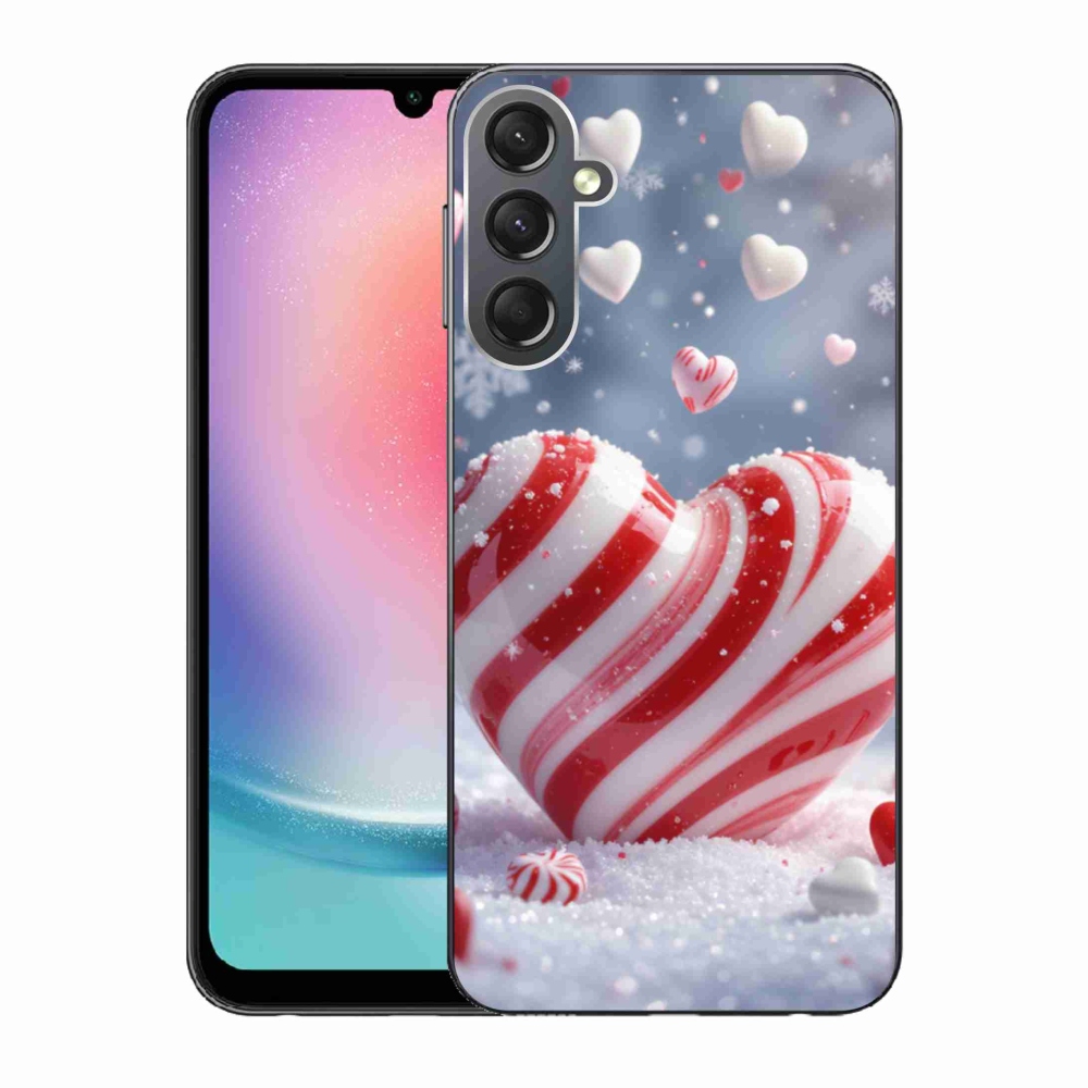 Gelový kryt mmCase na Samsung Galaxy A24 - sladké srdce