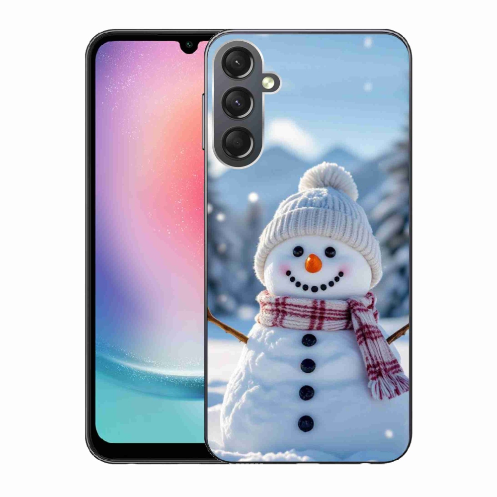 Gelový kryt mmCase na Samsung Galaxy A24 - sněhulák 3