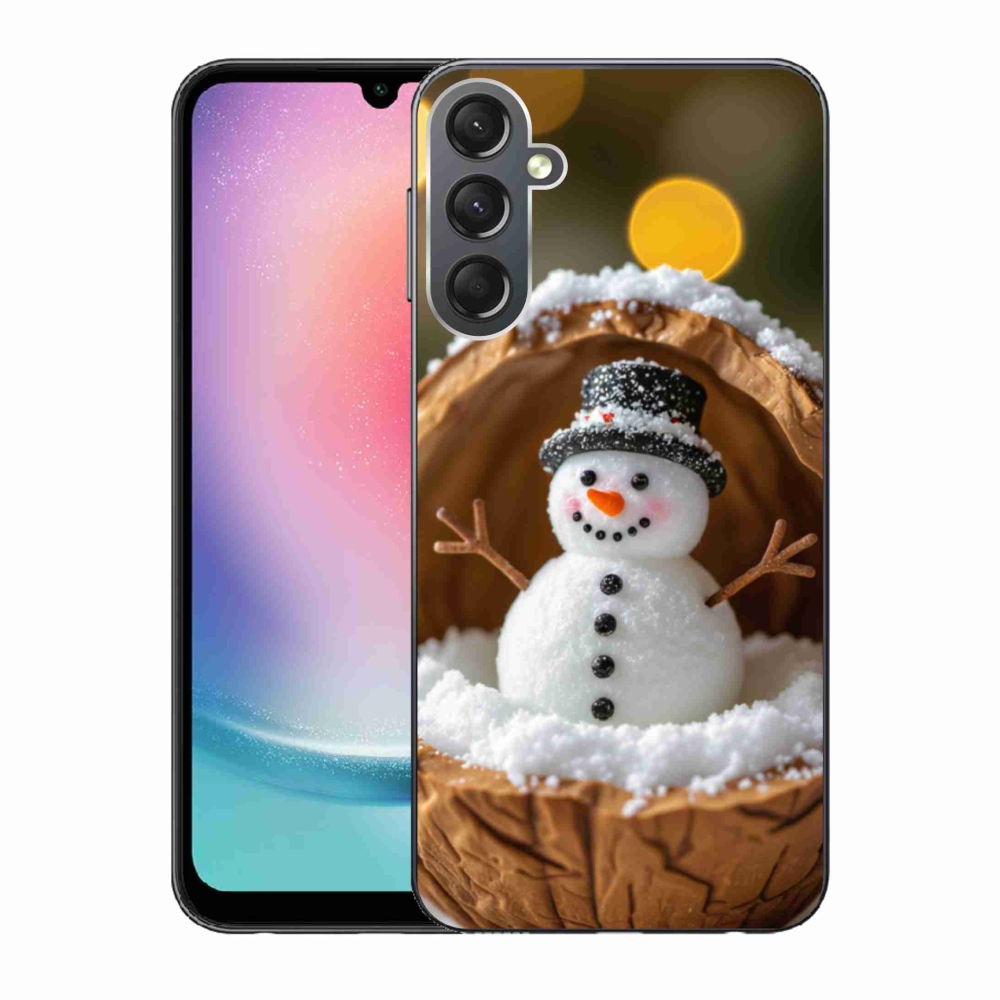 Gelový kryt mmCase na Samsung Galaxy A24 - sněhulák 4