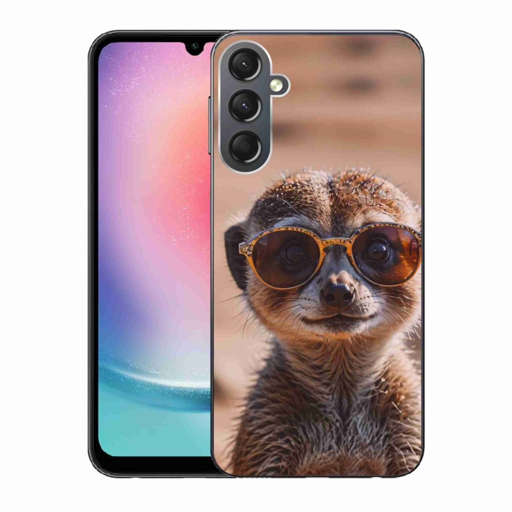 Gelový kryt mmCase na Samsung Galaxy A24 - stylová surikata