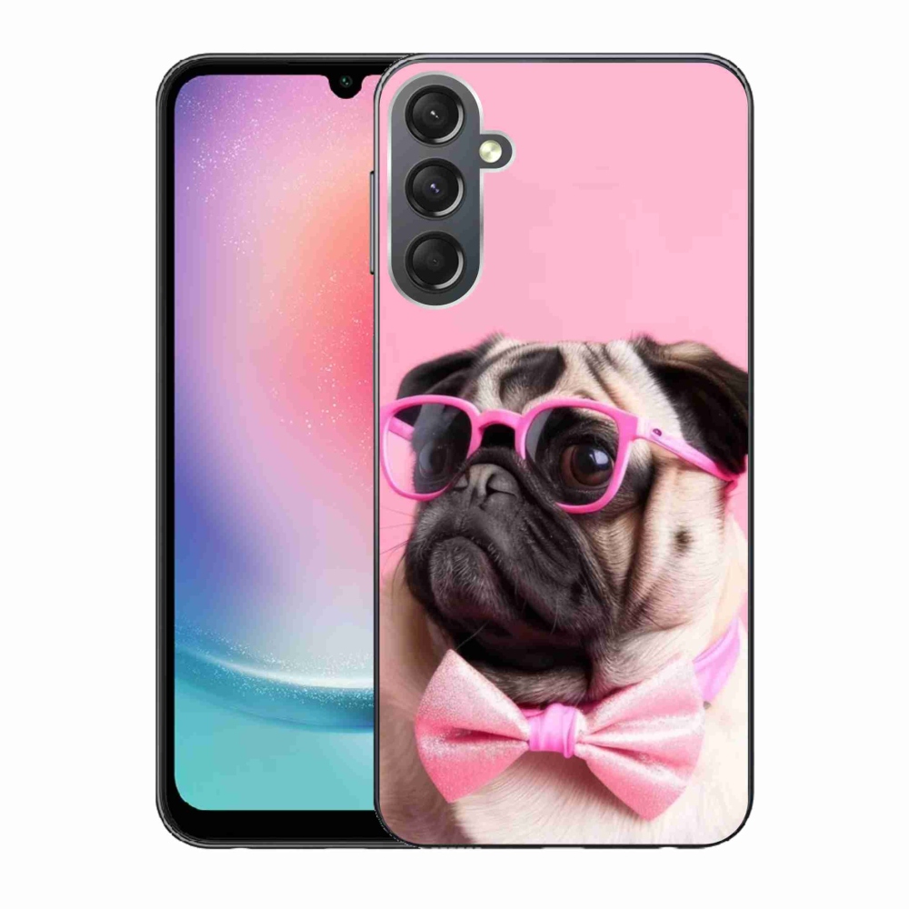 Gelový kryt mmCase na Samsung Galaxy A24 - stylový mops