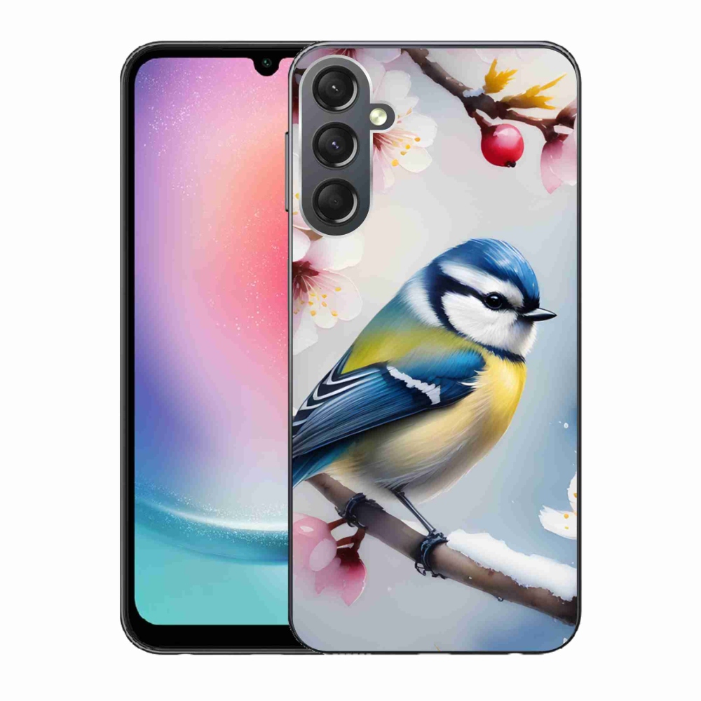 Gelový kryt mmCase na Samsung Galaxy A24 - sýkorka