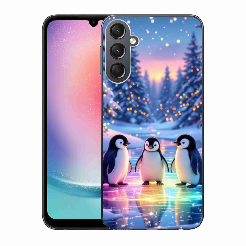 Gelový kryt mmCase na Samsung Galaxy A24 - tučnáci