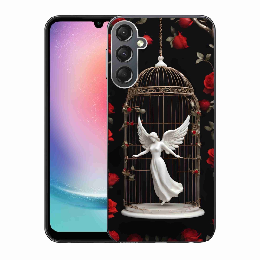 Gelový kryt mmCase na Samsung Galaxy A24 - uvězněný anděl