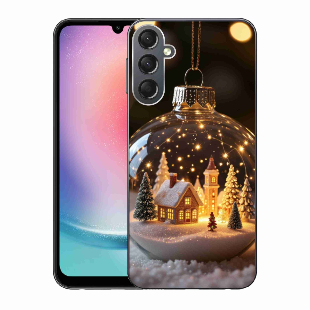 Gelový kryt mmCase na Samsung Galaxy A24 - vánoční koule 3