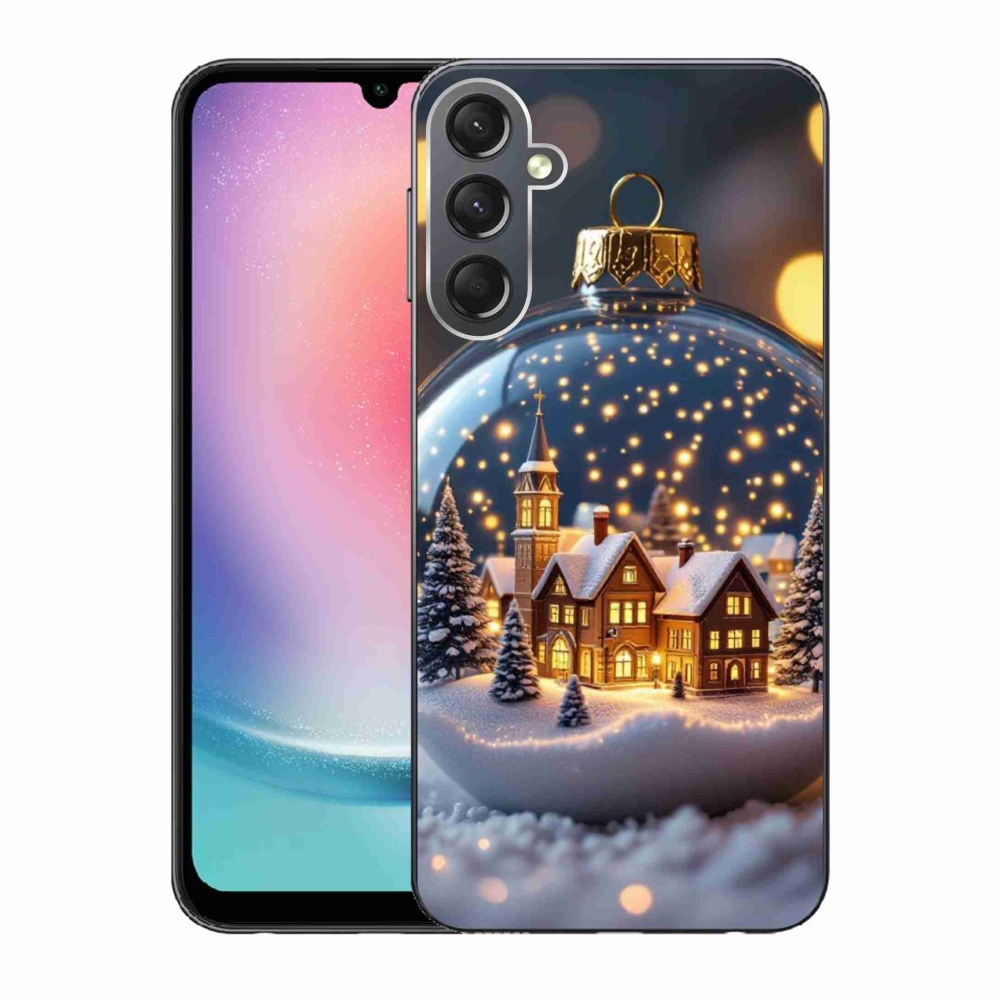 Gelový kryt mmCase na Samsung Galaxy A24 - vánoční koule 4