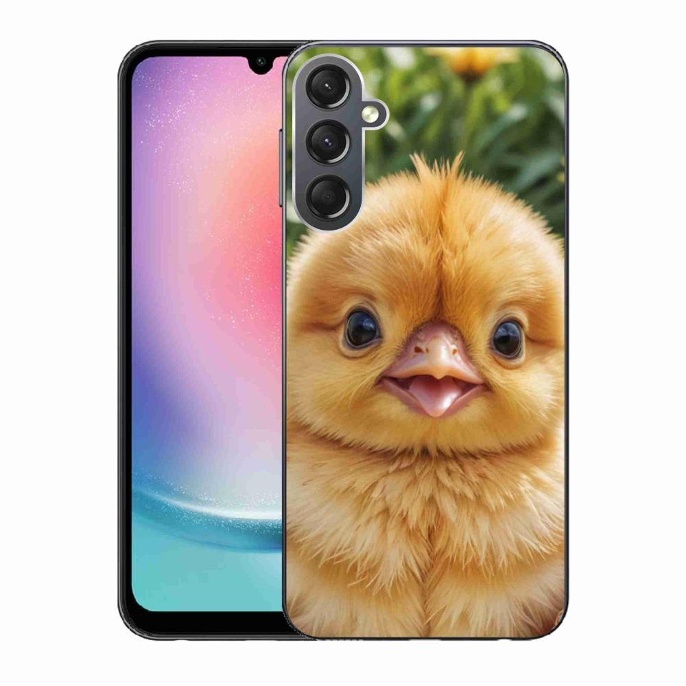 Gelový kryt mmCase na Samsung Galaxy A24 - veselé kuřátko