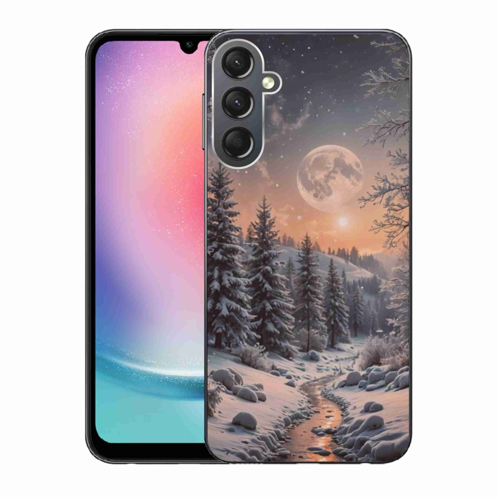 Gelový kryt mmCase na Samsung Galaxy A24 - zimní krajina 2