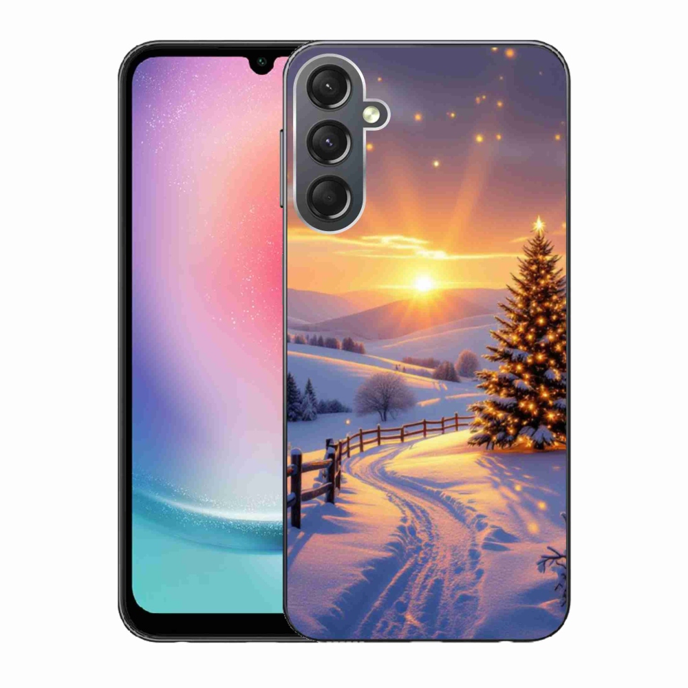 Gelový kryt mmCase na Samsung Galaxy A24 - zimní krajina