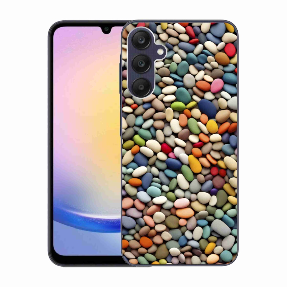 Gelový kryt mmCase na Samsung Galaxy A25 5G - barevné kamínky 2