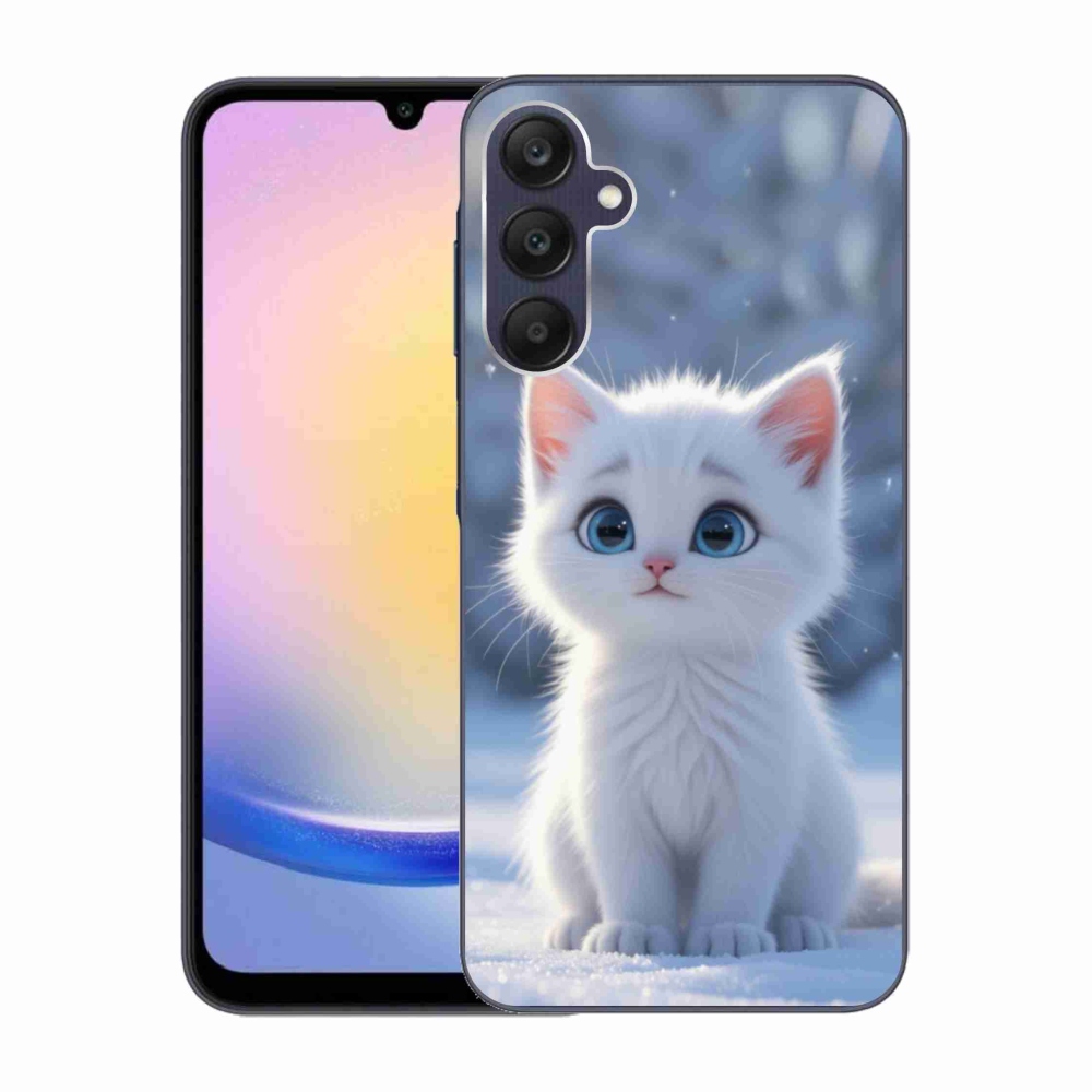 Gelový kryt mmCase na Samsung Galaxy A25 5G - bílé kotě 3
