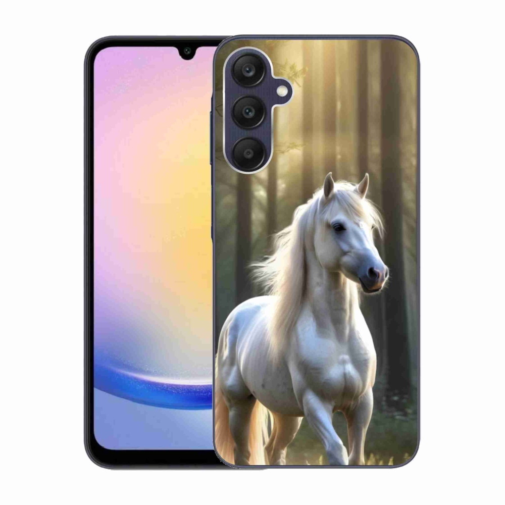 Gelový kryt mmCase na Samsung Galaxy A25 5G - bílý kůň 3