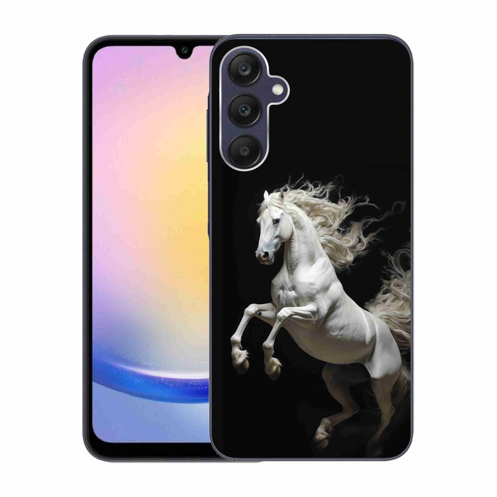 Gelový kryt mmCase na Samsung Galaxy A25 5G - bílý kůň 4