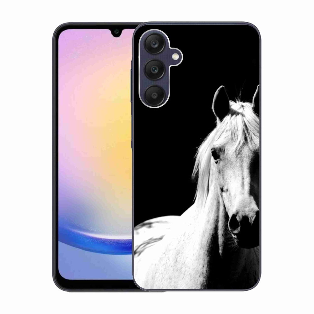 Gelový kryt mmCase na Samsung Galaxy A25 5G - bílý kůň 5