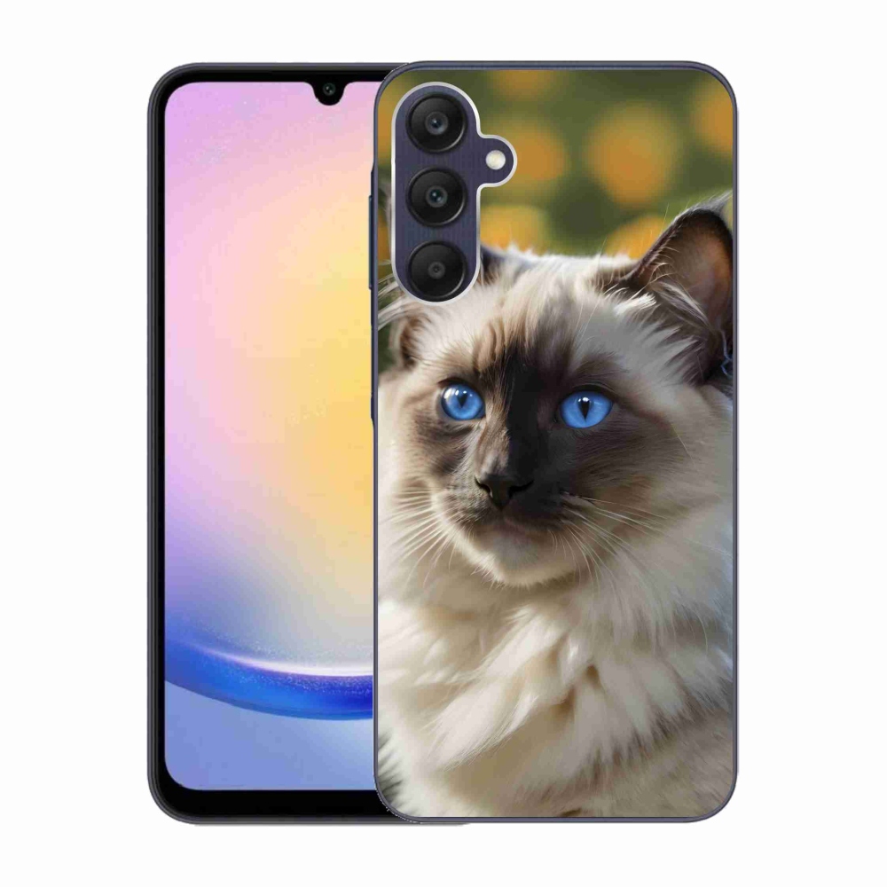 Gelový kryt mmCase na Samsung Galaxy A25 5G - bílý ragdoll