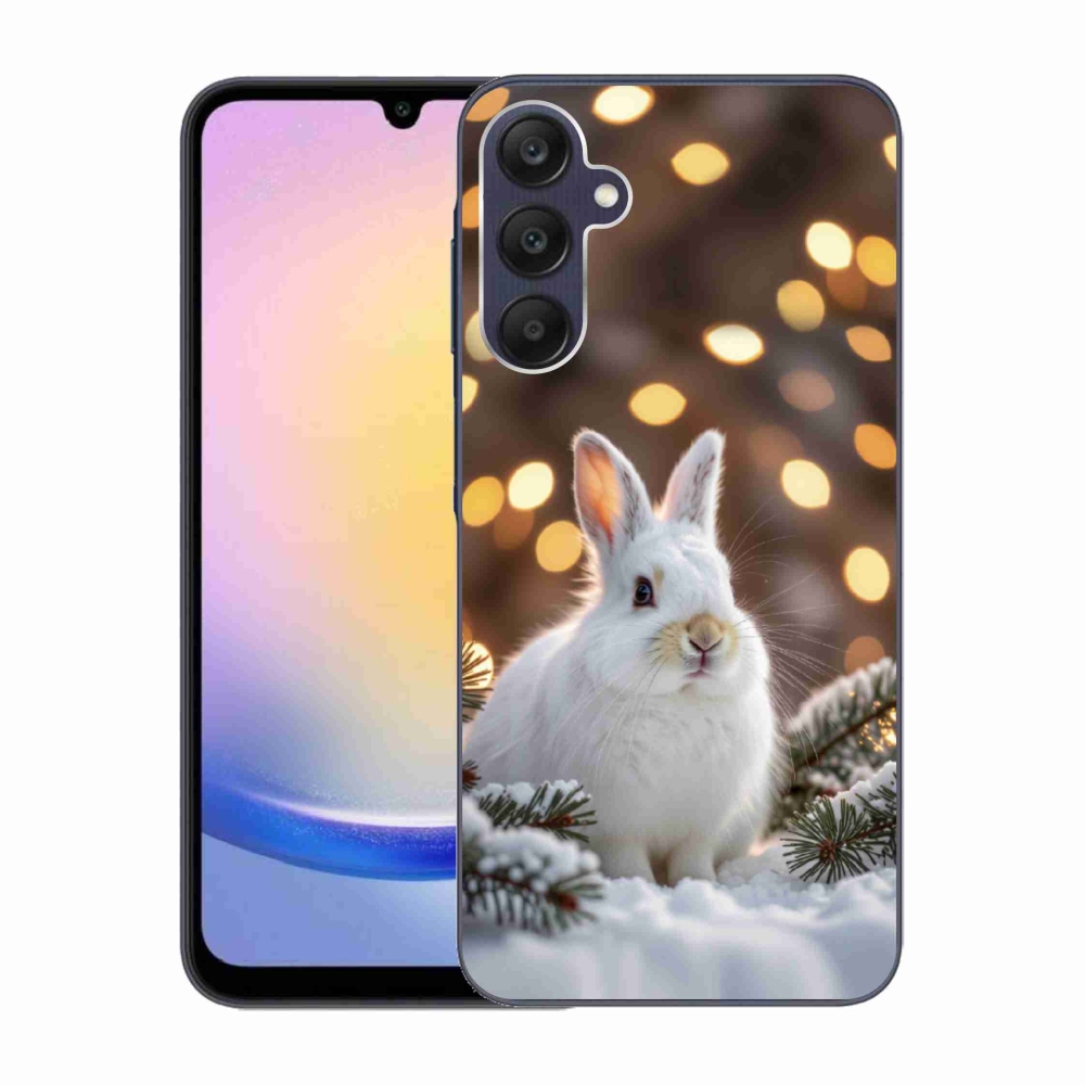 Gelový kryt mmCase na Samsung Galaxy A25 5G - bílý zajíc