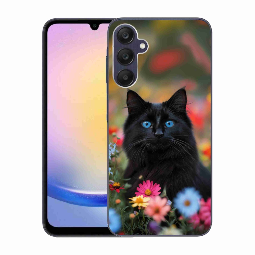 Gelový kryt mmCase na Samsung Galaxy A25 5G - černé kotě 4