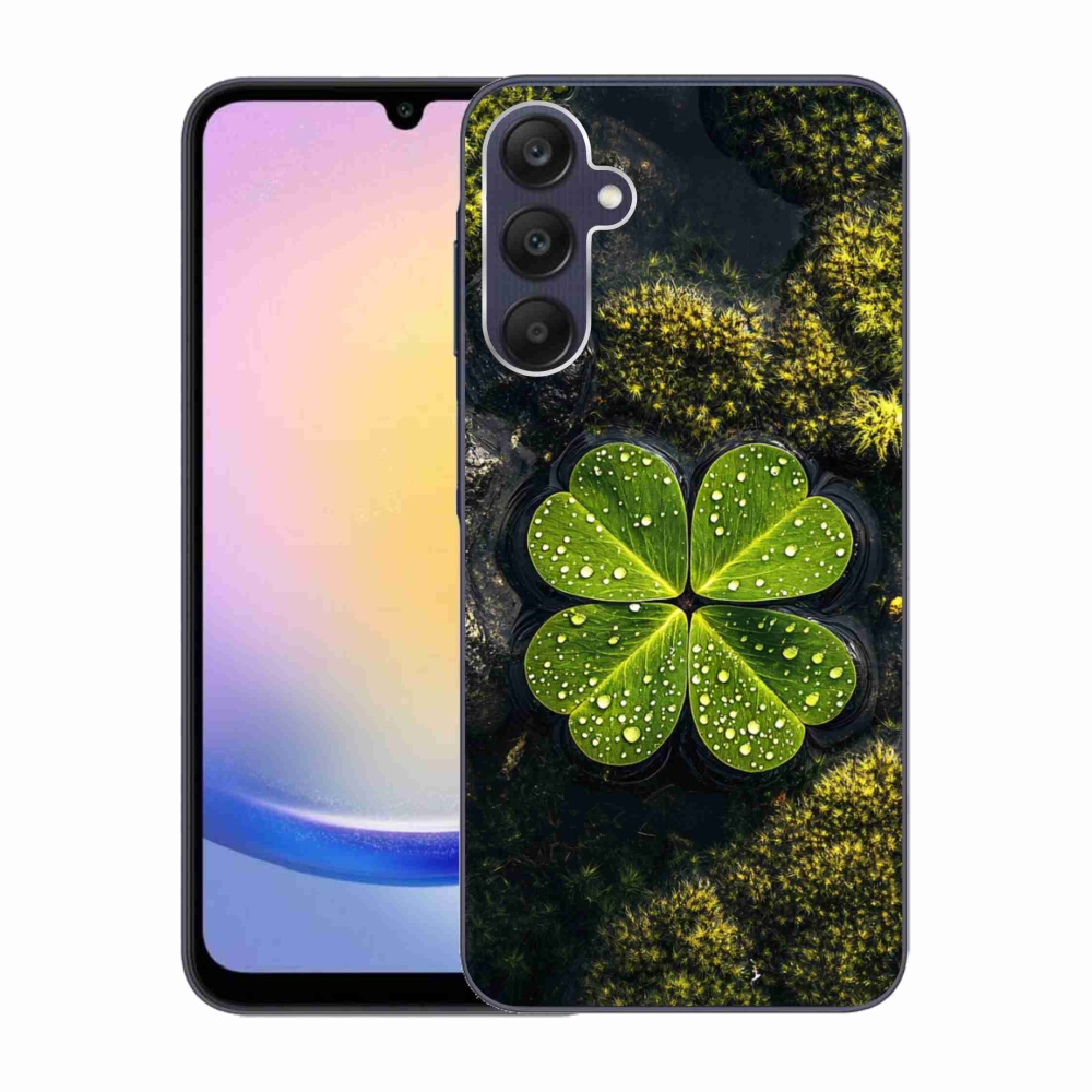 Gelový kryt mmCase na Samsung Galaxy A25 5G - čtyřlístek