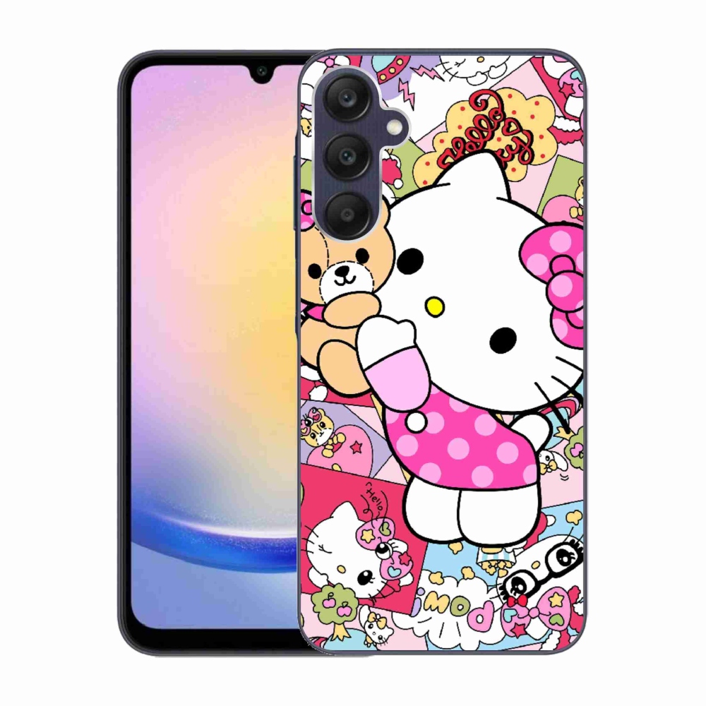 Gelový kryt mmCase na Samsung Galaxy A25 5G - cute kitty