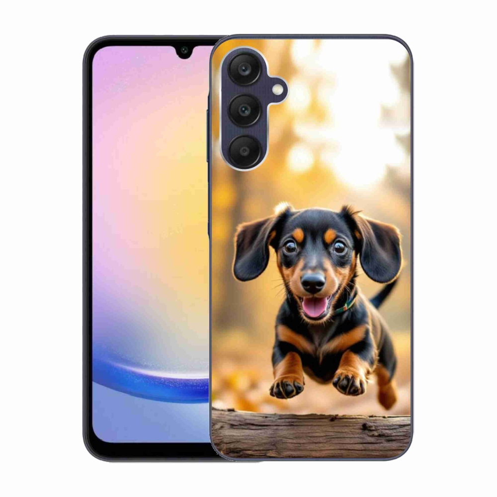 Gelový kryt mmCase na Samsung Galaxy A25 5G - jezevčík 2