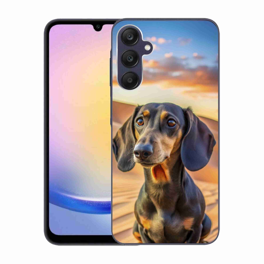 Gelový kryt mmCase na Samsung Galaxy A25 5G - jezevčík 3 