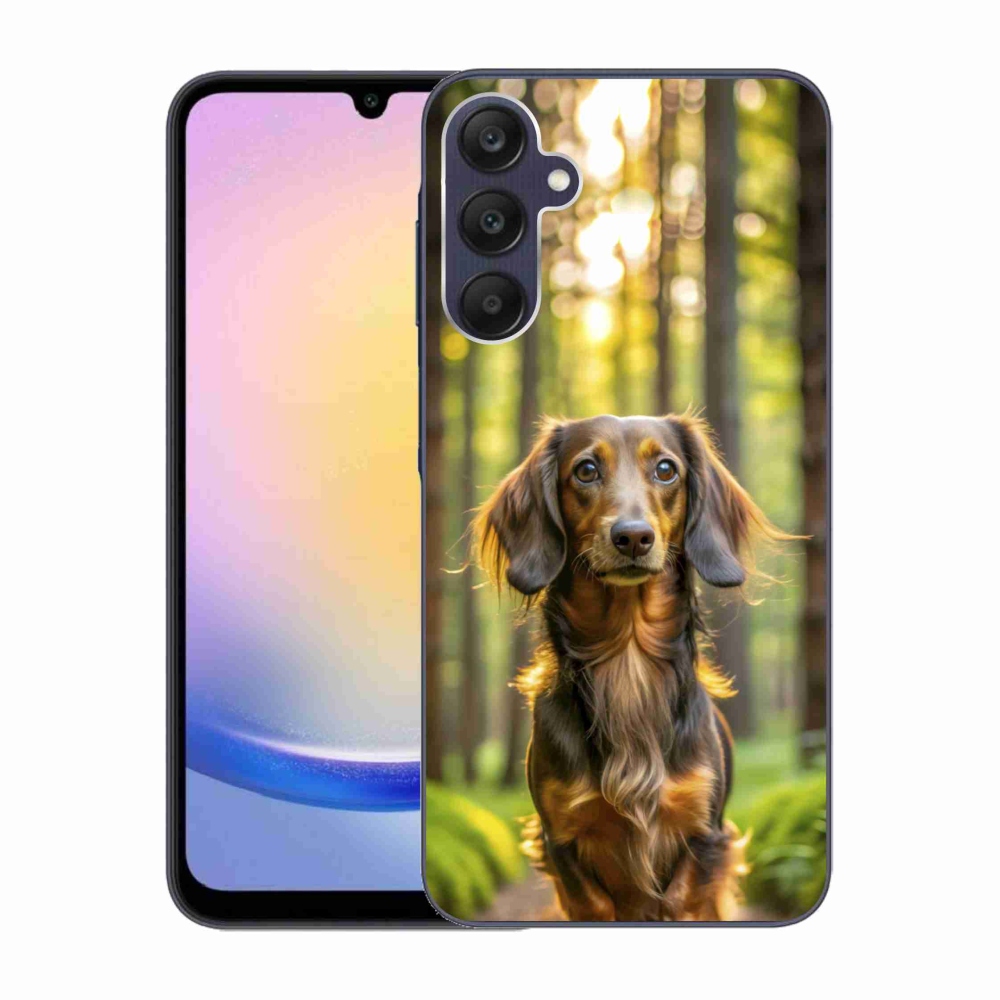 Gelový kryt mmCase na Samsung Galaxy A25 5G - jezevčík 4