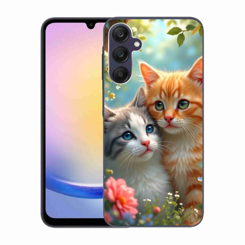 Gelový kryt mmCase na Samsung Galaxy A25 5G - kočičí láska 2