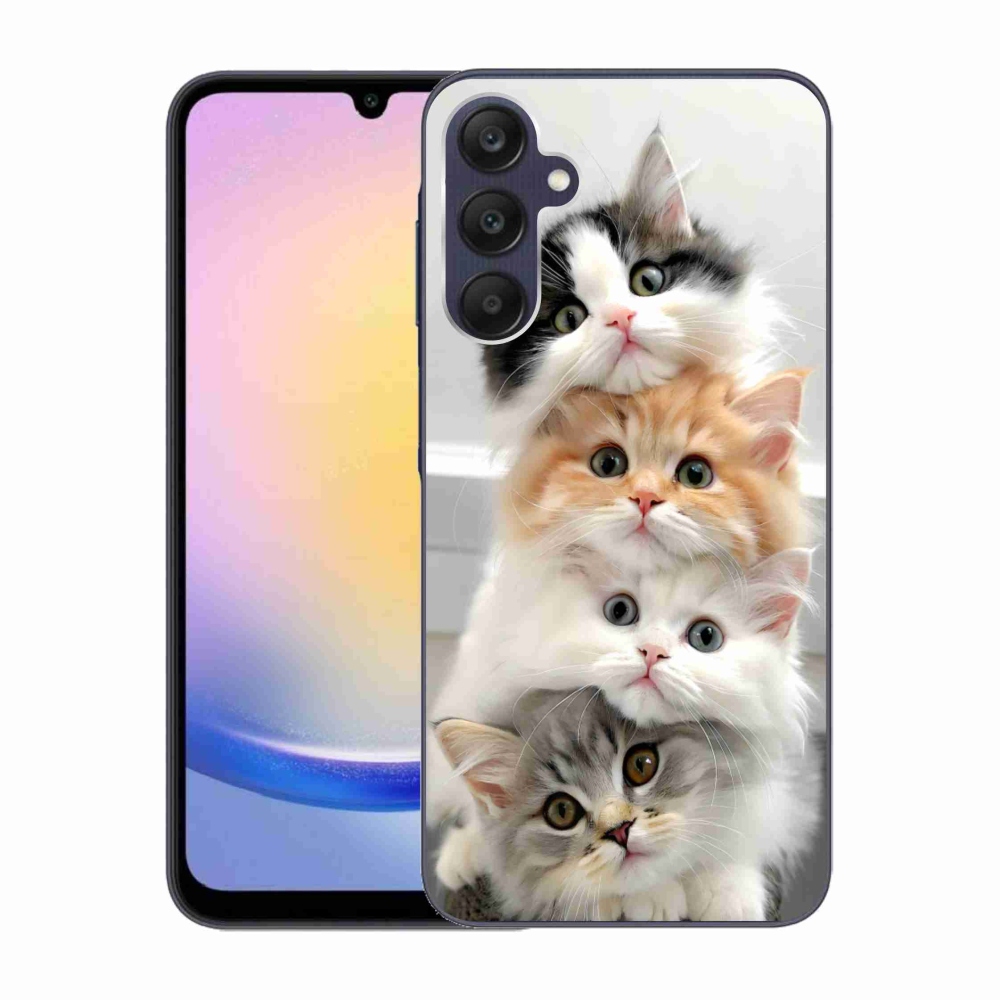 Gelový kryt mmCase na Samsung Galaxy A25 5G - kočičí parta