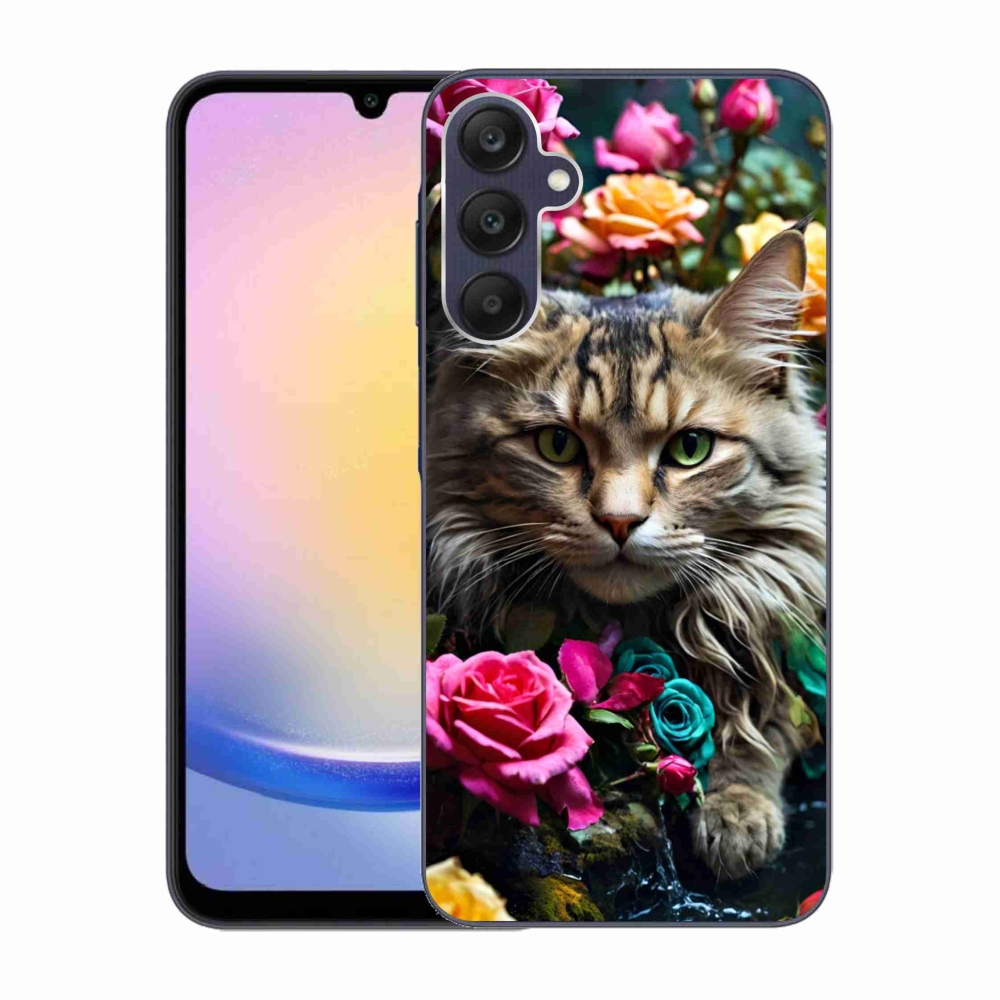 Gelový kryt mmCase na Samsung Galaxy A25 5G - kočíčí pohled 2