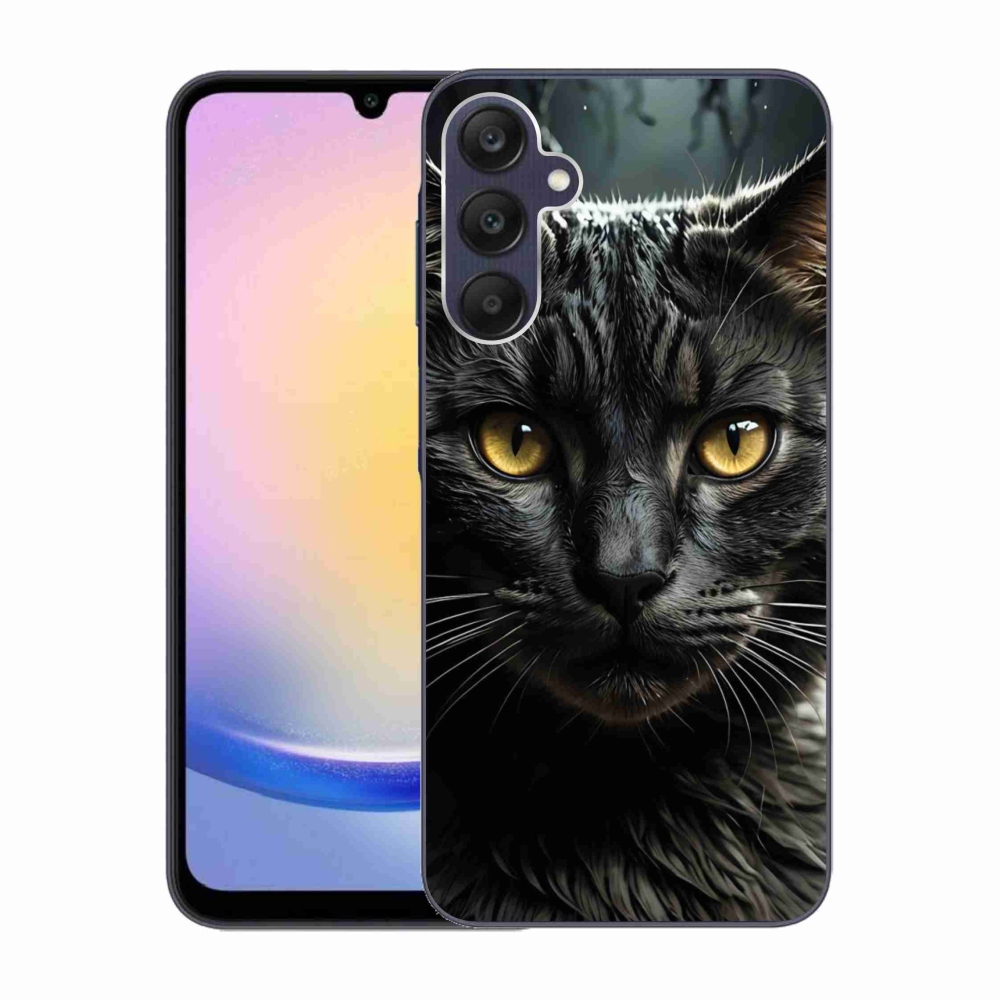 Gelový kryt mmCase na Samsung Galaxy A25 5G - kočičí pohled 3