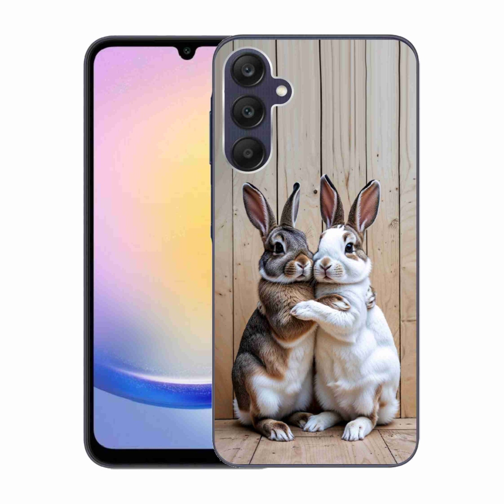 Gelový kryt mmCase na Samsung Galaxy A25 5G - králičí pár